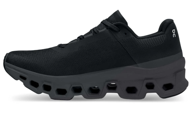 On Cloudmonster Women's Running Shoes - Black / Magnet