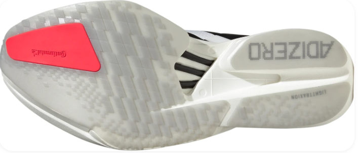 adidas Adizero Adios Pro 4 Men’s Running Shoes – White / Black / Coral Red