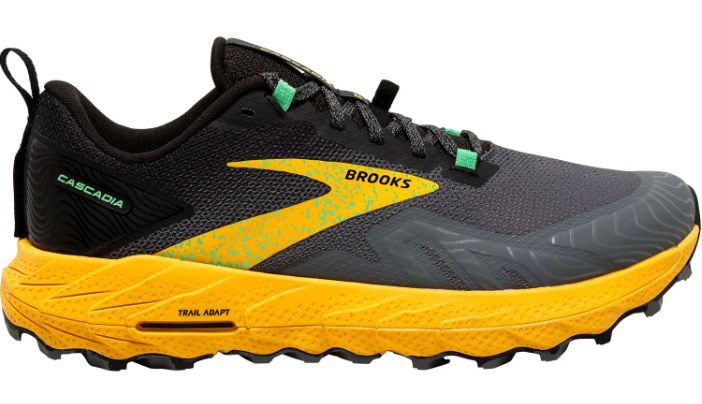 Brooks Cascadia 17 Men's Trail Running Shoes - Grey / Black / Yellow