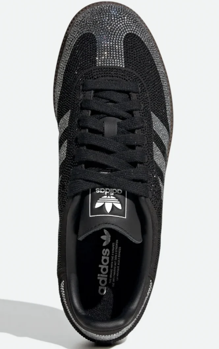 adidas Samba OG Rhinestone Women’s – Black / Silver / Gum Brown