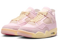 Air Jordan 4 Retro "Iced Carmine" Women's Sneakers - Pearl Pink / Sail