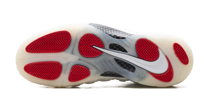 Nike Air Foamposite Pro “Pearl” (2025) – Pearl White / Black / Red
