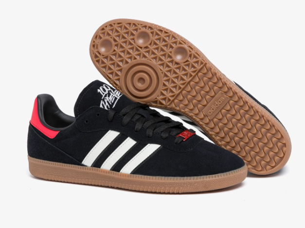 adidas Originals Palos Hills Sneakers – Black/White/Red/Gum