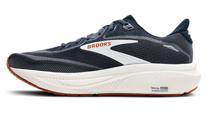 Brooks Ghost 18 Women's Running Shoes - Navy / White / Rust