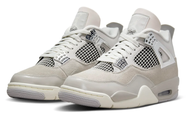 Air Jordan 4 Retro Women’s “Frozen Moments” – Light Grey / Metallic Silver / Cream