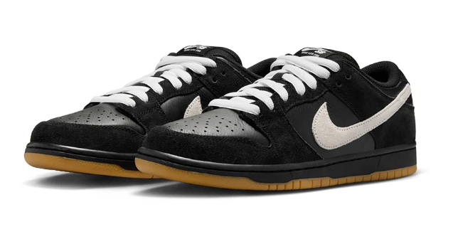 Nike SB Dunk Low Pro Skate Shoes – Black/White/Gum