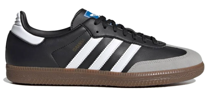 adidas Samba Vegan – Black / White / Grey / Gum Brown