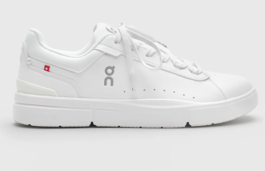 On Women's THE ROGER Advantage Sneakers – White/Grey