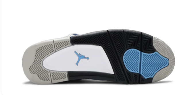 Air Jordan 4 Retro "University Blue" Sneakers - Blue / Cement Grey / Black