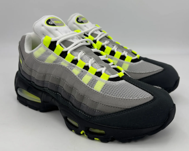 Nike Air Max 95 OG "Neon" Sneakers - Grey / Black / Neon Yellow