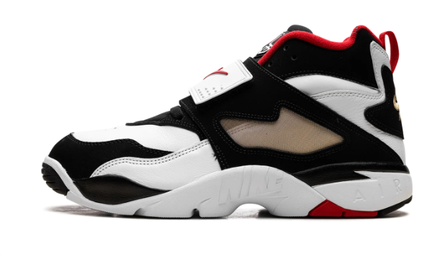 Nike Air Diamond Turf “49ers” (2025) – White / Black / Red / Gold