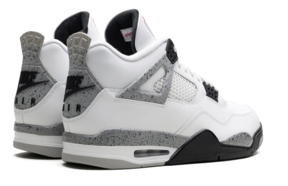 Air Jordan 4 Retro “White Cement” 2025 – White / Cement Grey / Black
