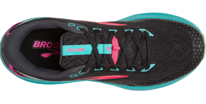 Brooks Divide 3 Women's Trail Running Shoes - Black / Turquoise / Pink