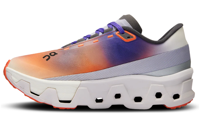 On Cloudmonster Hyper Running Shoes – Orange/Purple/White
