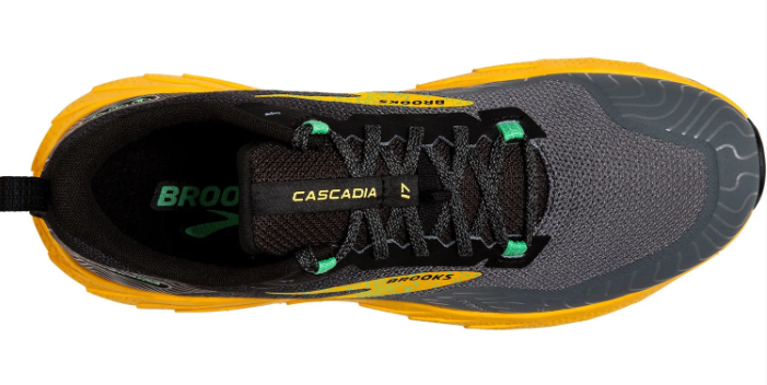 Brooks Cascadia 17 Men's Trail Running Shoes - Grey / Black / Yellow
