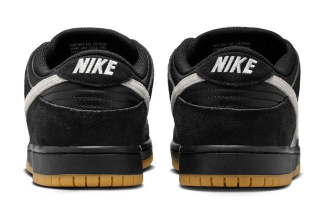 Nike SB Dunk Low Pro Skate Shoes – Black/White/Gum