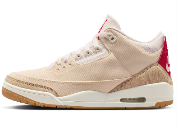 Levi's x Air Jordan 3 Retro “Ecru Denim” – Cream / Sail / Red