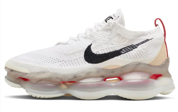 Nike Air Max Scorpion Flyknit "Leap High" Sneakers - White / Black / Red