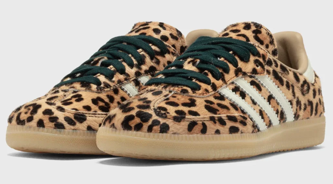 adidas Women's Samba OG Sneakers – Leopard Magic Beige