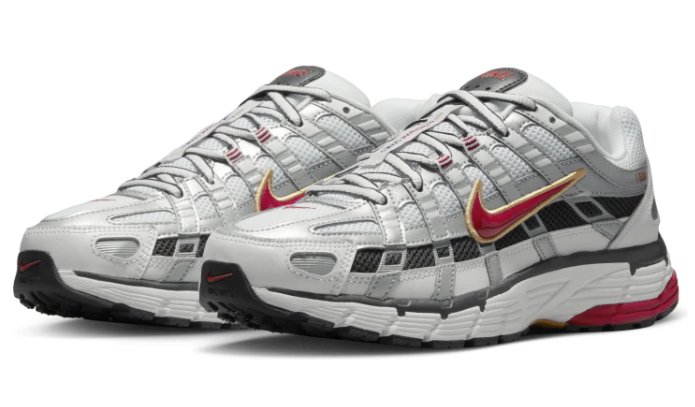 Nike Women's P-6000 CNPT Sneakers – Metallic Silver/Red