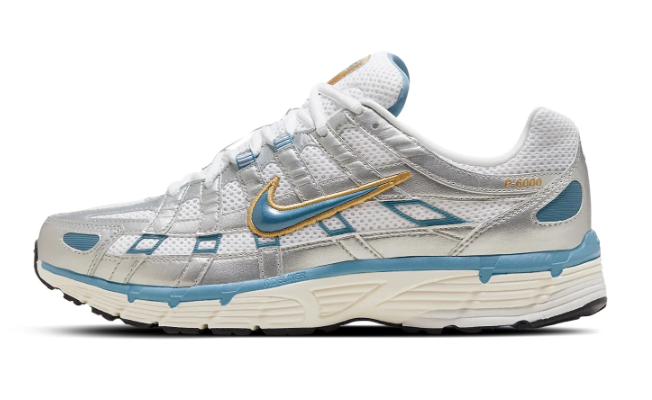 Nike P-6000 Men's Sneakers – Metallic Silver/Aegean Storm