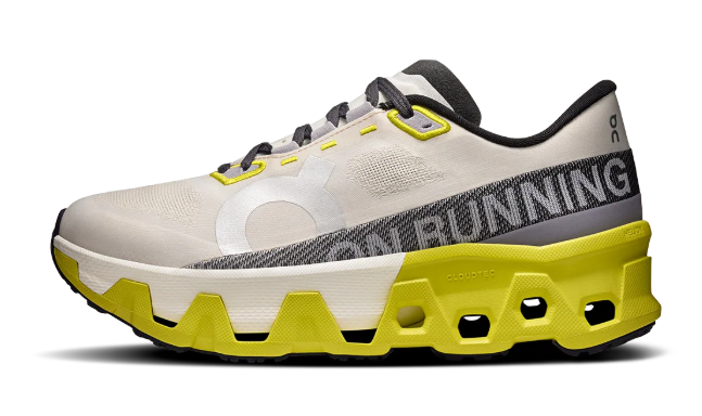 On Cloudmonster Hyper Running Shoes – Off-White/Neon Yellow