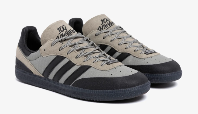 adidas Originals x 100 Thieves Palos Hills Sneakers – Grey/Beige/Black
