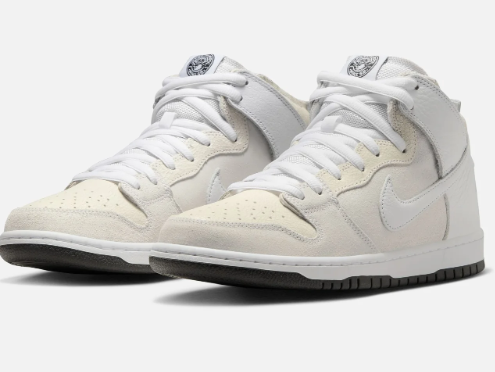 Nike SB x Anti-Hero Dunk High Skate Shoes – White/Black
