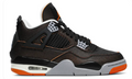 Air Jordan 4 Retro "Starfish" Women's Sneakers (2021) - Black / Orange