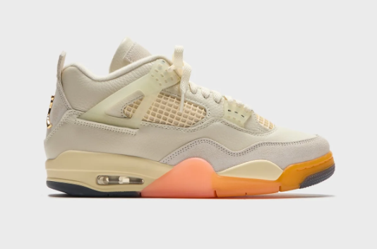Air Jordan 4 Retro Women's Sneakers - Coconut Milk / Metallic Gold