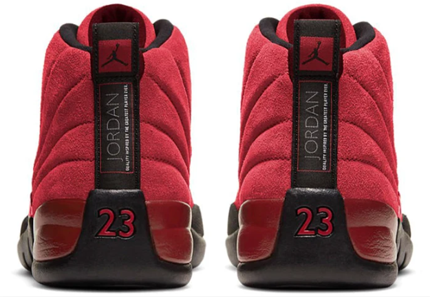 Air Jordan 12 Retro "Reverse Flu Game" Sneakers - Red / Black