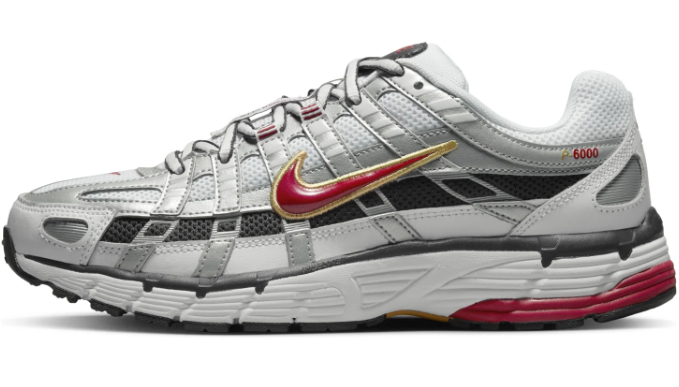 Nike Women's P-6000 CNPT Sneakers – Metallic Silver/Red