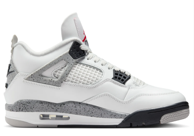 Air Jordan 4 Retro “White Cement” 2025 – White / Cement Grey / Black