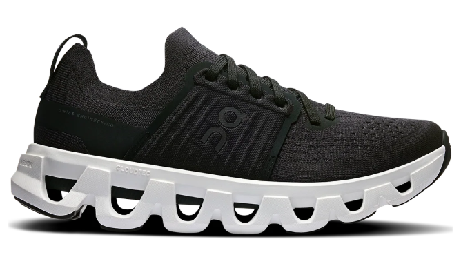 On Cloudswift V4 Running Shoes - Black / White