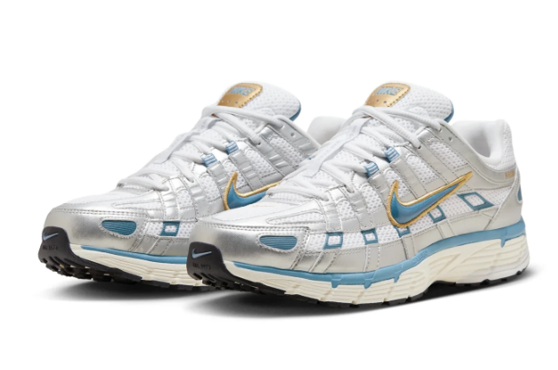 Nike P-6000 Men's Sneakers – Metallic Silver/Aegean Storm