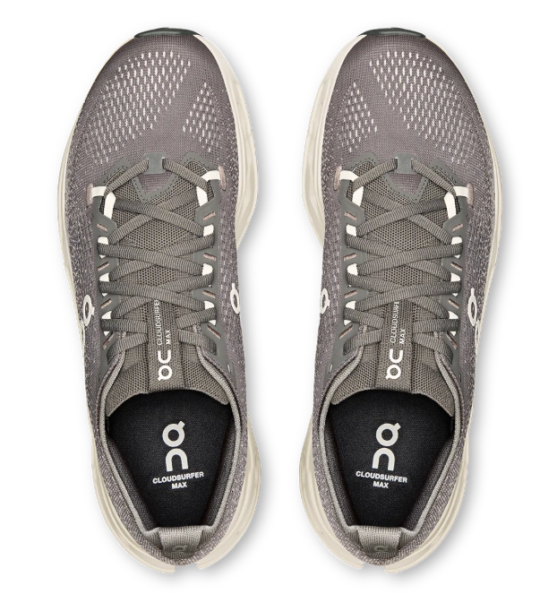 On Cloudsurfer Max Road Running Shoes - Gray / Cream