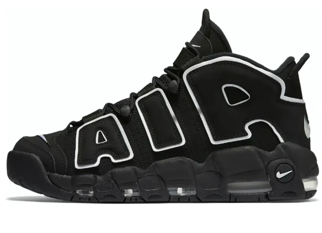 Nike Air More Uptempo 'Black White' Sneakers