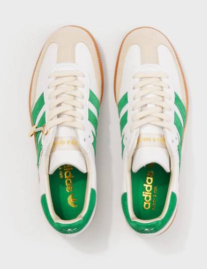 adidas Samba OG Sneakers – White/Jolly Green