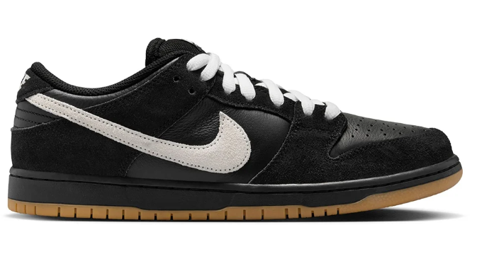 Nike SB Dunk Low Pro Skate Shoes – Black/White/Gum