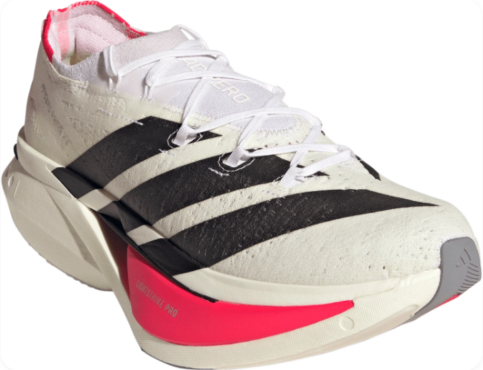 adidas Adizero Prime X3 Strung Running Shoes – White / Black / Pink