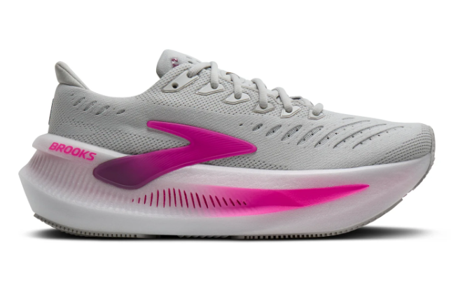 Brooks Glycerin Max 2 Running Shoes - Light Grey / White / Pink