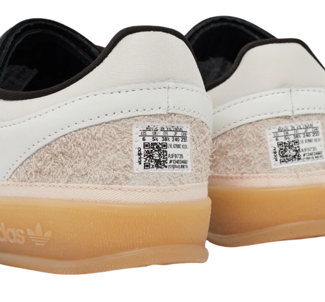 adidas Originals Gazelle Indoor Sneakers – Benito White/Black/Gum
