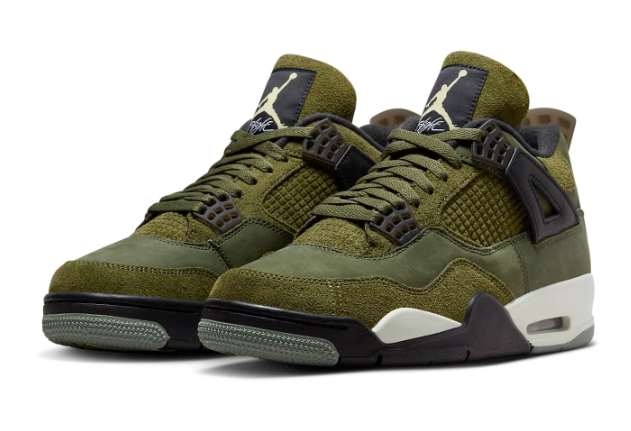 Air Jordan 4 Retro SE Craft “Olive” – Medium Olive / Black / Cream