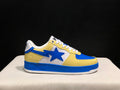 BAPE STA Colorblock Low-Top Sneakers - Yellow, Blue & White