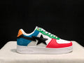 BAPE STA Multicolor Patchwork Low-Top Sneakers