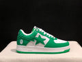 BAPE STA Low-Top Sneakers - Green & White