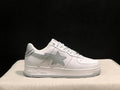 BAPE STA Low-Top Sneakers - White & Light Grey
