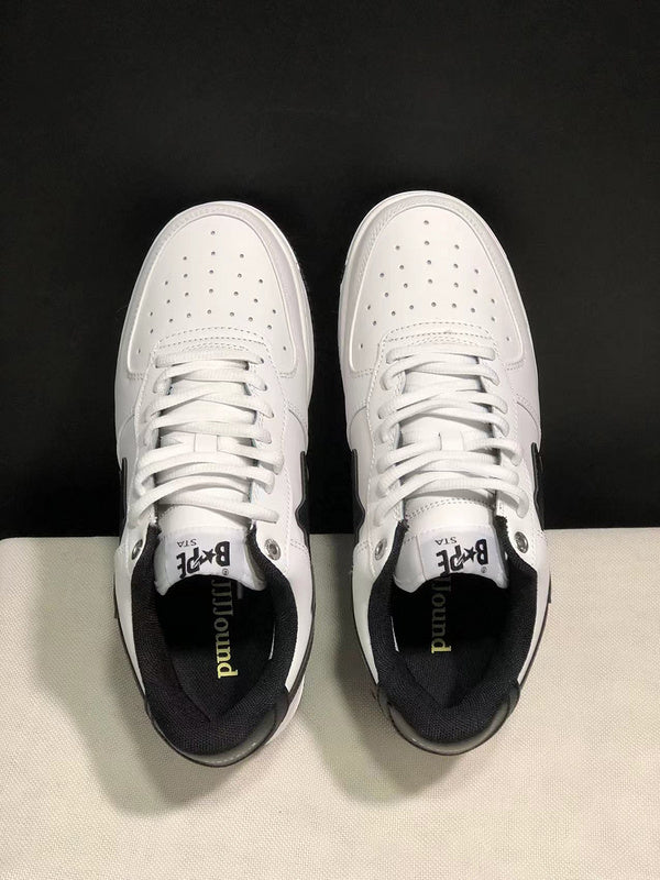 A BATHING APE BAPE STA Low-Top Sneakers – White & Black