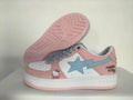 BAPE STA Low-Top Sneakers – Pink, White & Light Blue Hello Kitty Design