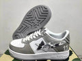 BAPE STA Low-Top Sneakers – White & Grey